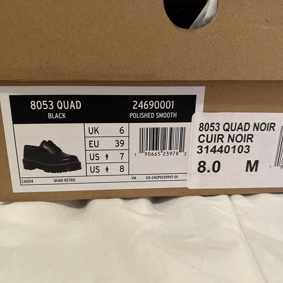 Dr. Martens 8053 Polished Smooth Platform Shoes - Picture 6 of 7